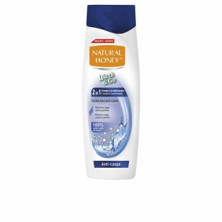 Shampoo + Hårbalsam Natural Honey Wash & Go Anti-Skæl 330 ml