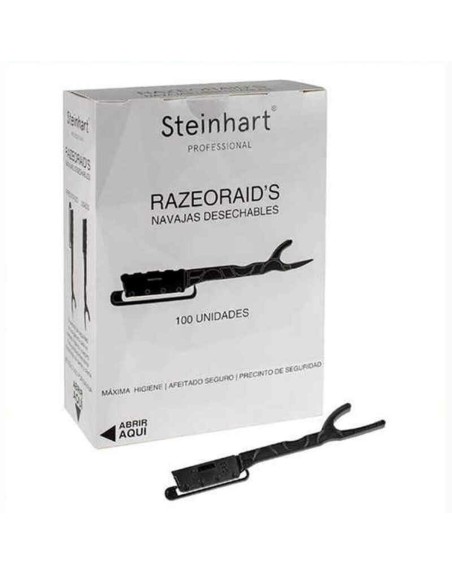 Razor Shells Steinhart Razeoraid's Disposable Black 100 Units (100 uds)