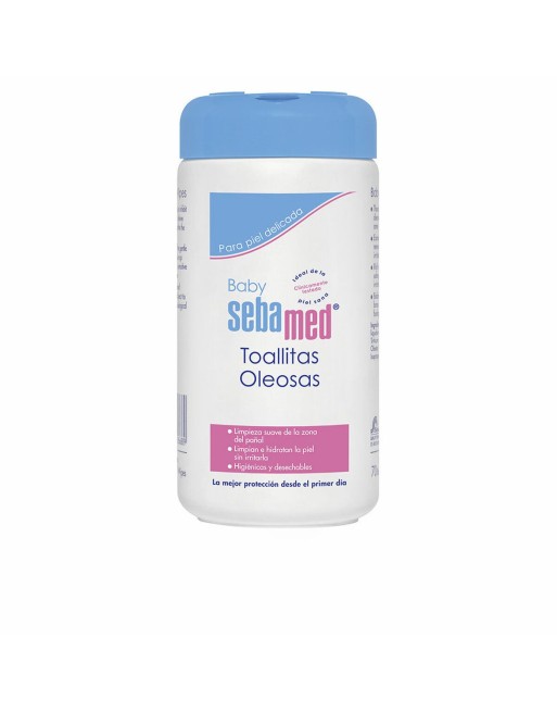 Lingettes imprégnées Sebamed Oily (70 Unités)