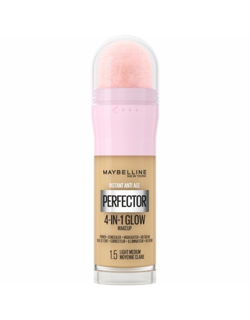 Liquid Make Up Base Maybelline Instant Age Perfector Glow Nº 1,5 Light Medium 20 ml