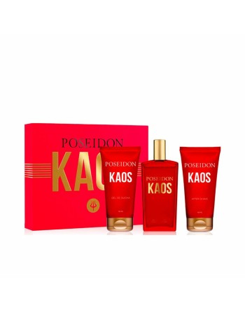 Parfume sæt til mænd Poseidon POSEIDON KAOS EDT 3 Dele