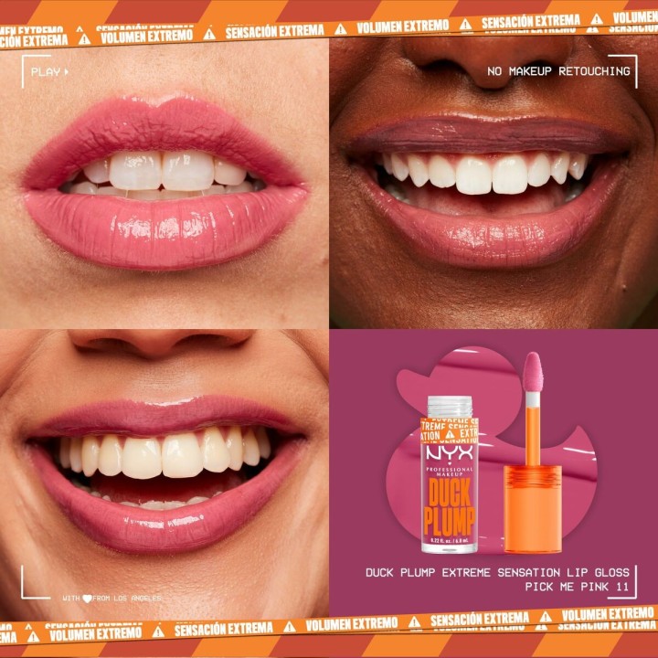 Brillo de Labios NYX Duck Plump Pink me pink 6,8 ml
