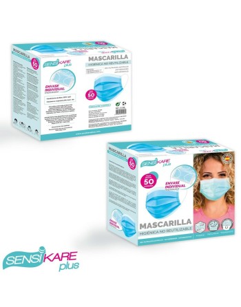 Box of hygienic masks SensiKare 50 Dele (12 enheder)