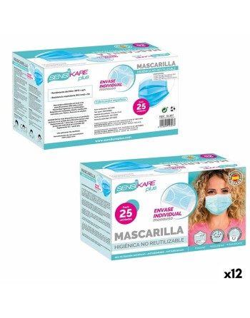 Box of hygienic masks SensiKare 25 Dele (12 enheder)