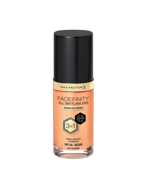 Base de Maquillage Crémeuse Max Factor Facefinity 3-en-1 Spf 20 Nº 85-caramel 30 ml