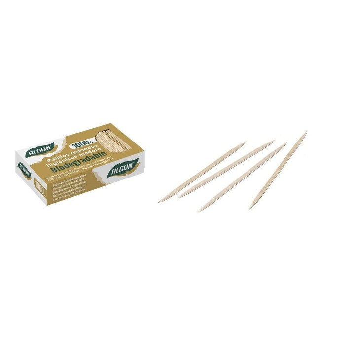 Stuzzicadenti Algon Legno 1000 Pezzi (18 Unità)