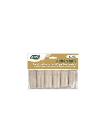 Tandstikker Algon Træ 600 Dele (18 enheder)