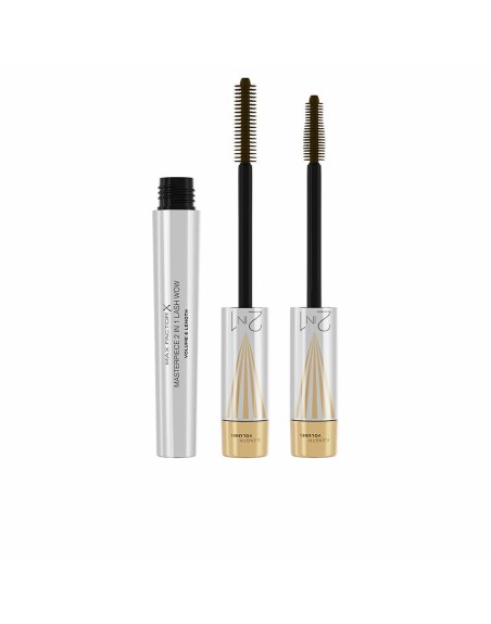 Mascara til Øjenvipper Max Factor Masterpiece 2 In 1 Lash Wow Nº 02 Black brown 7 ml