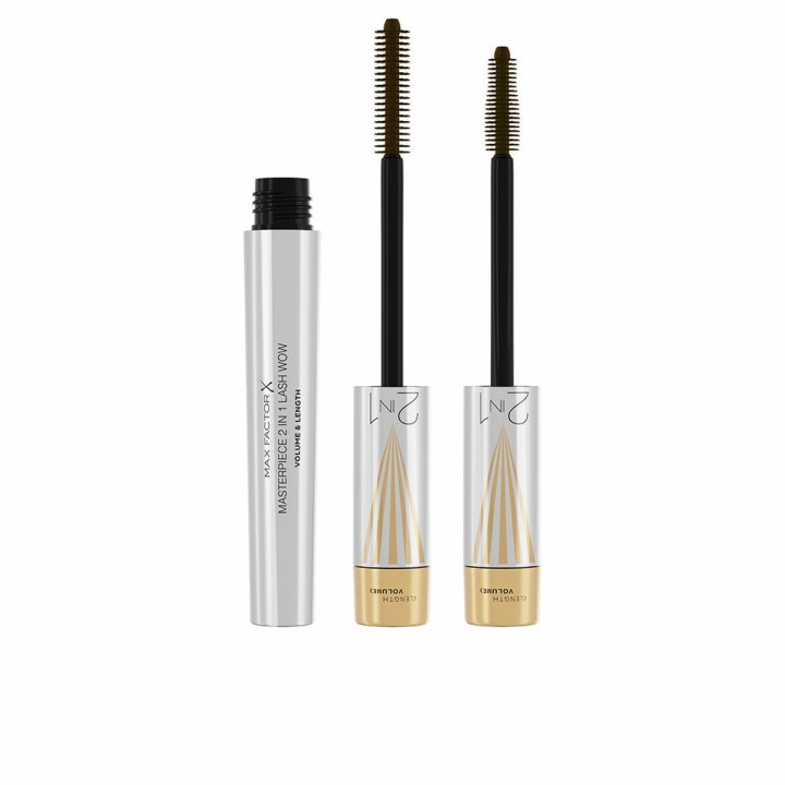Mascara til Øjenvipper Max Factor Masterpiece 2 In 1 Lash Wow Nº 02 Black brown 7 ml