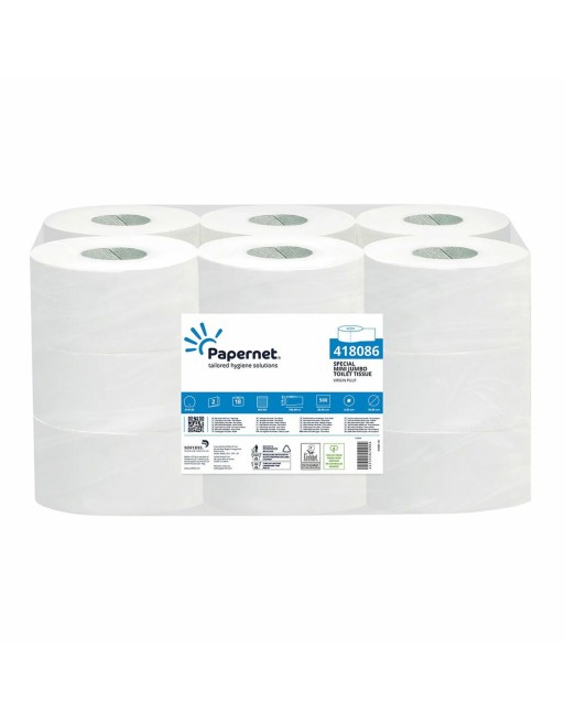 Papel Higiénico Papernet Mini Jumbo 418086 (18 Unidades) Doble capa