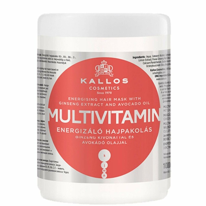 Mascarilla Capilar Nutritiva Kallos Cosmetics Multivitamin 1 L