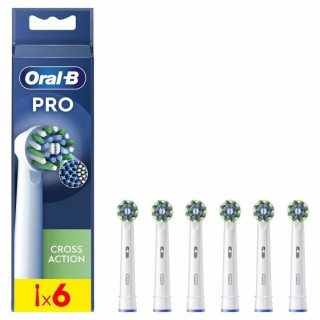 Tandbørstehoved Oral-B 6 enheder Hvid
