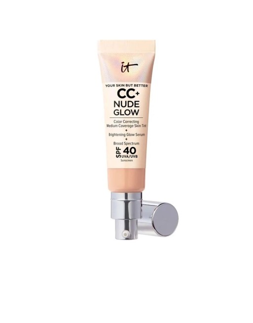 Base de Maquillaje Cremosa It Cosmetics CC+ Nude Glow neutral medium Spf 40 32 ml