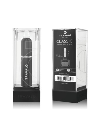 Atomiseur rechargeable Travalo Classic HD 5 ml Noir