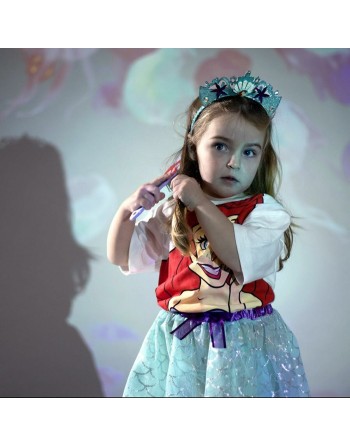 Detangling Hairbrush Disney Princess   Purple Turquoise 8 x 21 x 2,5 cm