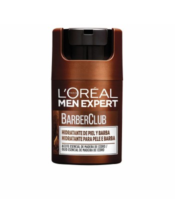 Fugtgivende ansigtscreme L'Oreal Make Up Men Expert Barber Club 50 ml Skæg