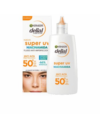 Traitement anti-imperfections Garnier Delial Super Uv Spf 50 40 ml Niacinamide