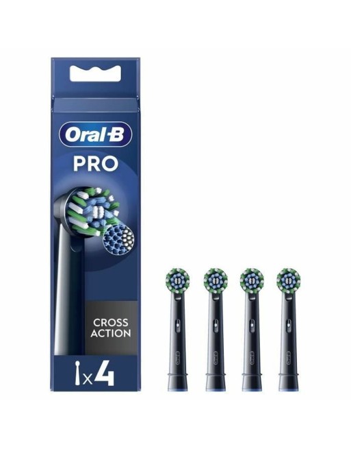 Ersatzkopf Oral-B Pro Cross action Schwarz 4 Stück