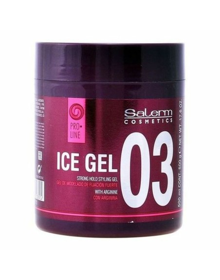 Stærk Hår Gel Ice Salerm Ice Gel (500 ml)