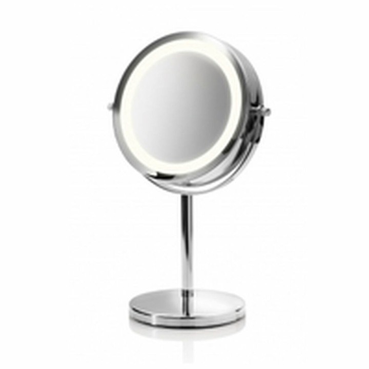 Miroir Grossissant Medisana 88550 Chrome Métal Acier inoxydable Support pied Lumière LED