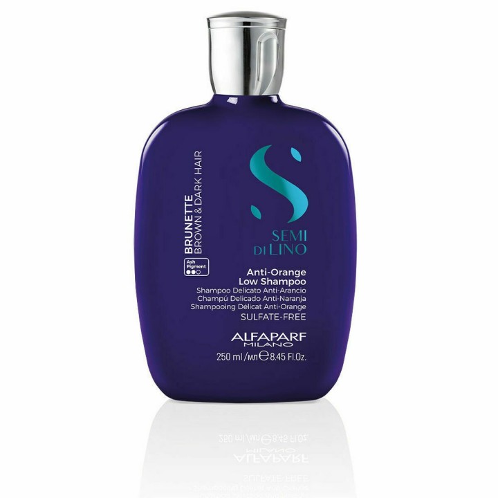 Shampoo Neutralizzante del Colore Alfaparf Milano Semi Di Lino Brunette Capelli Scuro