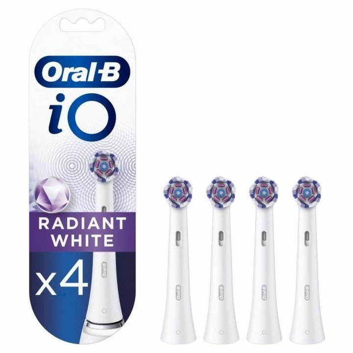 Tandbørstehoved Oral-B iO Hvid Sort 4 enheder