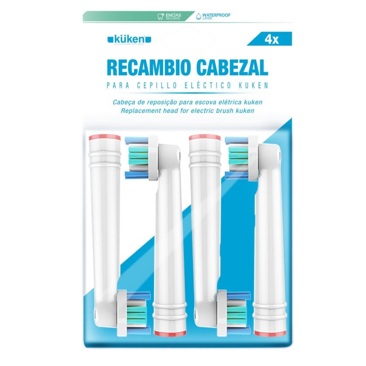 Cabezal de Recambio Küken 34216 Blanco 4 Unidades
