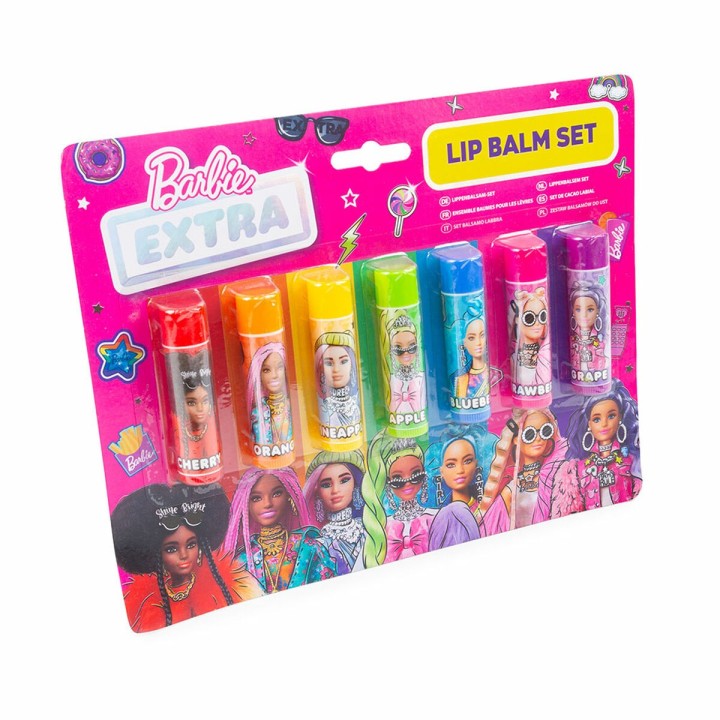 Læbepomade med farve Barbie Børns 7 Dele