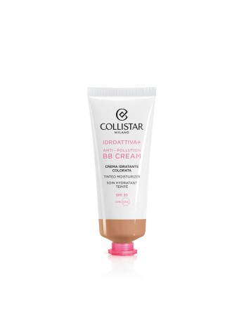 Crema Hidratante con Color Collistar Iddroattiva+ Nº 3 dark Spf 30 50 ml Antipolución
