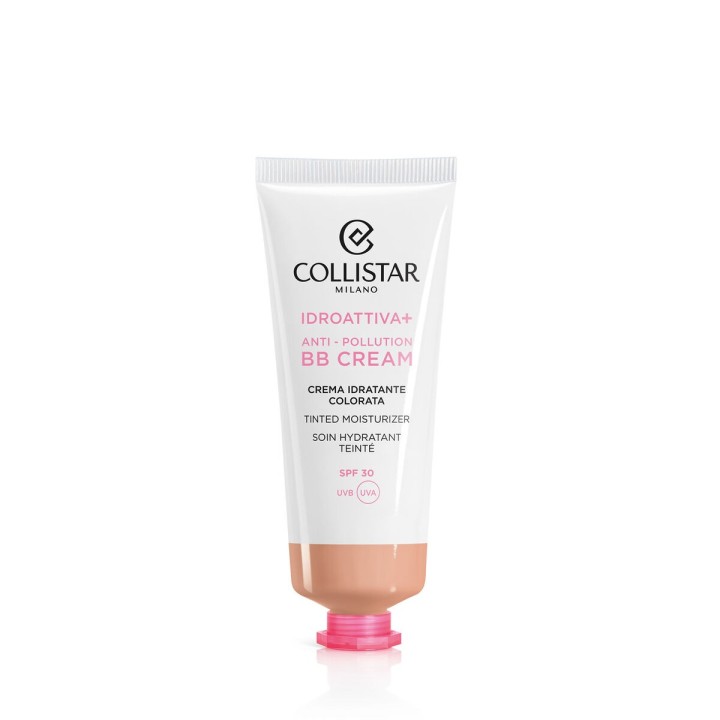 Fugtighedscreme med Farve Collistar Iddroattiva+ Nº 2 Medium Spf 30 50 ml Anti-forurening