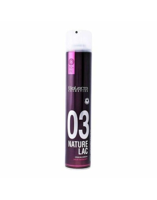 Stærkt hår fixativ Nature Lac Salerm (650 ml) (650 ml)