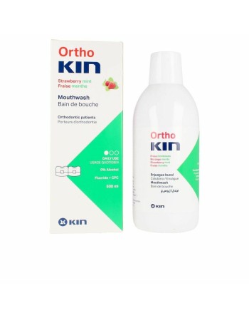 Mouthwash Kin Orthokin 500 ml Strawberry Mint