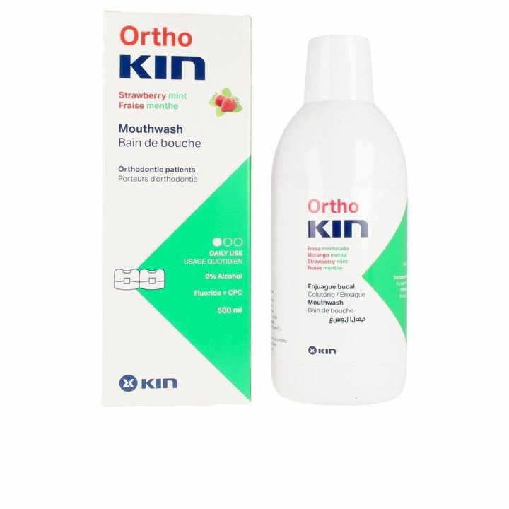 Mundskyllevand Kin Orthokin 500 ml Jordbær Mint