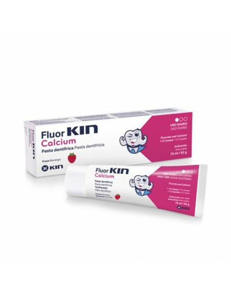 Dentifricio Kin Fluorkin Calcium 75 ml Fragola