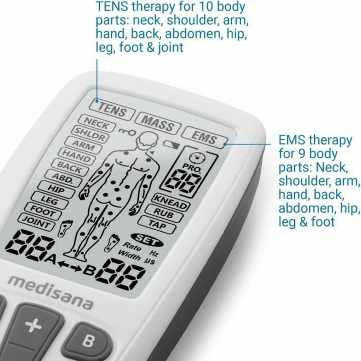 Elettrostimolatore Muscolare Medisana Nero/Bianco