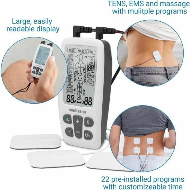 Elettrostimolatore Muscolare Medisana Nero/Bianco