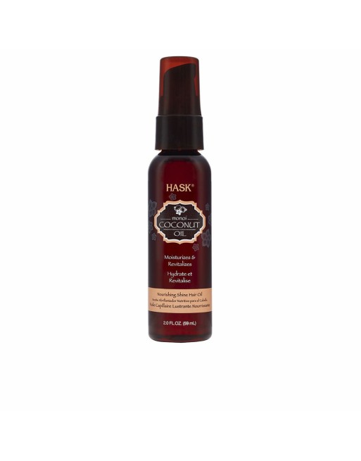 Hårolie HASK MONOI COCONUT OIL 59 ml Nærende