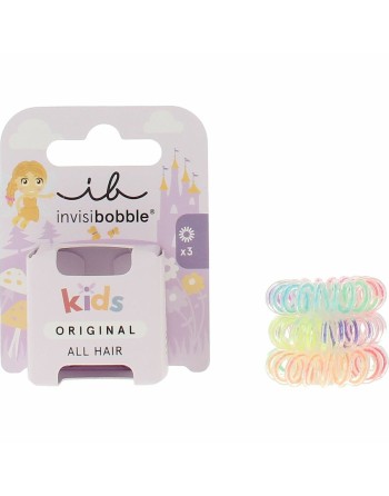 Rubber Hair Bands Invisibobble Magic Rainbow Multicolour 3 Units