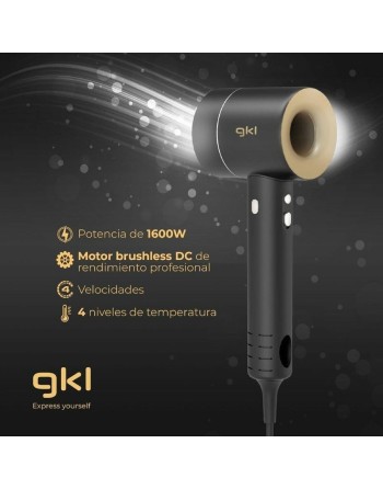 Hårtørrer GKL Onyx Sense Sort 1600 W