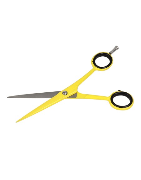 Hair scissors Zenish Professional 6" Yellow Neon