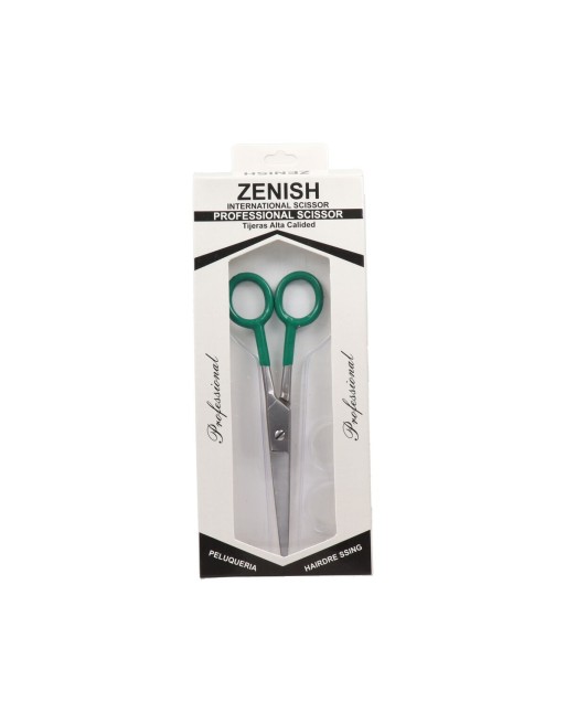 Tijeras para el cabello Zenish Professional 7" Verde