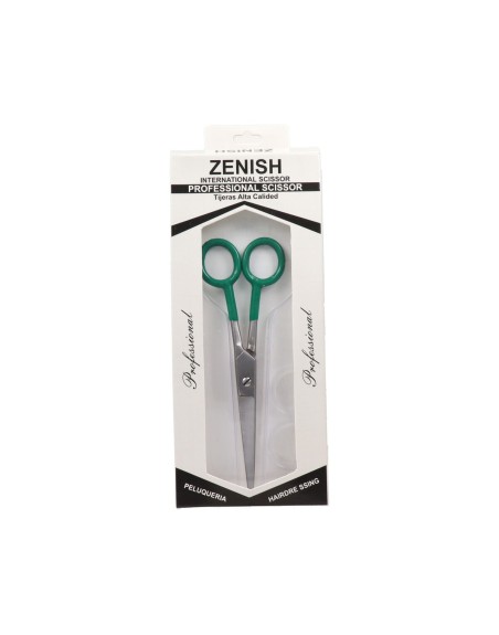 Tijeras para el cabello Zenish Professional 7" Verde