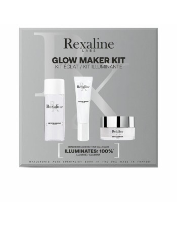 Set mit Damenkosmetik Rexaline Crystal Bright Glow 3 Stücke