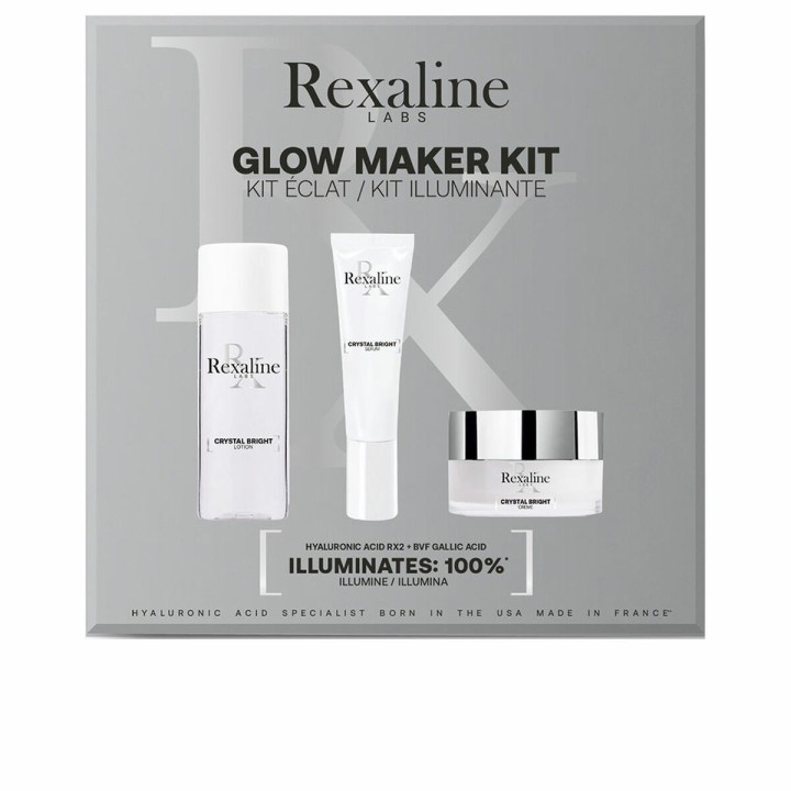 Kosmetik sæt til kvinder Rexaline Crystal Bright Glow 3 Dele