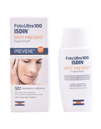 Facial Sun Cream Spot Prevent Isdin Foto Ultra SPF 50+ (50 ml) SPF 50+ 50 ml