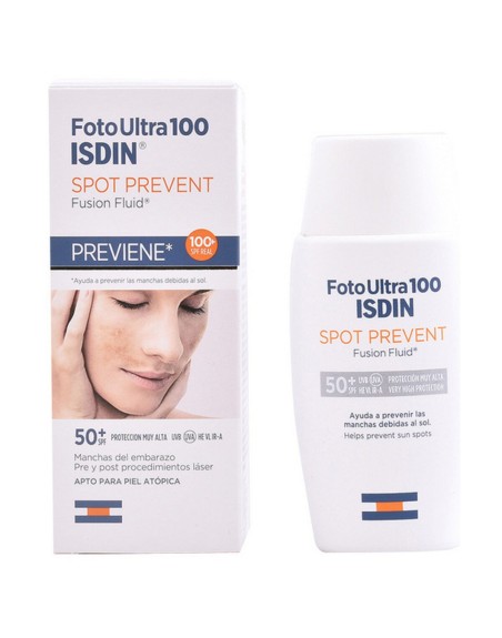 Écran solaire visage Spot Prevent Isdin Foto Ultra SPF 50+ (50 ml) SPF 50+ 50 ml