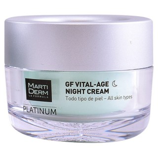 Crema de Noche Platinum GF Martiderm Vital Age (50 ml)