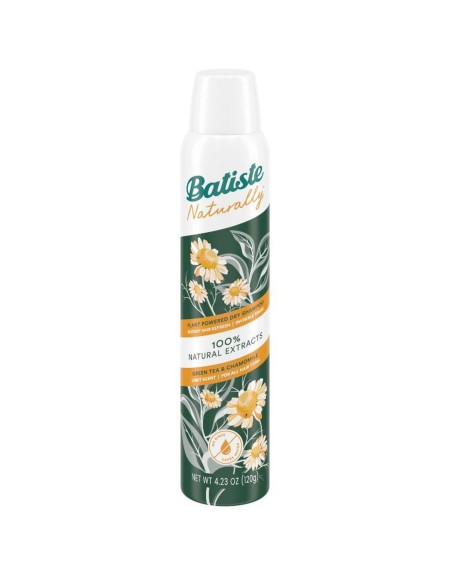 Shampoo Secco Batiste Naturally 200 ml Tè Verde Camomilla
