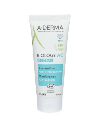 Crema de Día A-Derma Biology Ac Global Soin Matifiant Anti-Imperfection