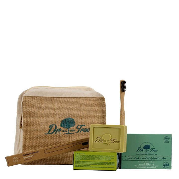 Brusebad sæt Dr. Tree The traveler's kit Følsom hud 4 Dele